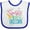 White and Royal, variant on Inktastic Sparkle Like a Unicorn Boys or Girls Baby Bib