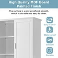thumbnail image 5 of 63'' High Bathroom Storage Cabinet, Freestanding Kitchen Pantry Cabinet with Two Doors and Adjustable Shelf, Modern Linen Cabinet with 2 Drawers, 5 of 8