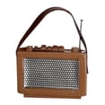 thumbnail image 4 of TISHITA 1:12 Scale Mini Radio Model Mini Record Player for Study Living Room Bedroom brown, 4 of 8