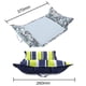 thumbnail image 3 of Cama de colchones de aire de hamaca de agua plegable inflable de piscina de fila flotante, 3 of 3