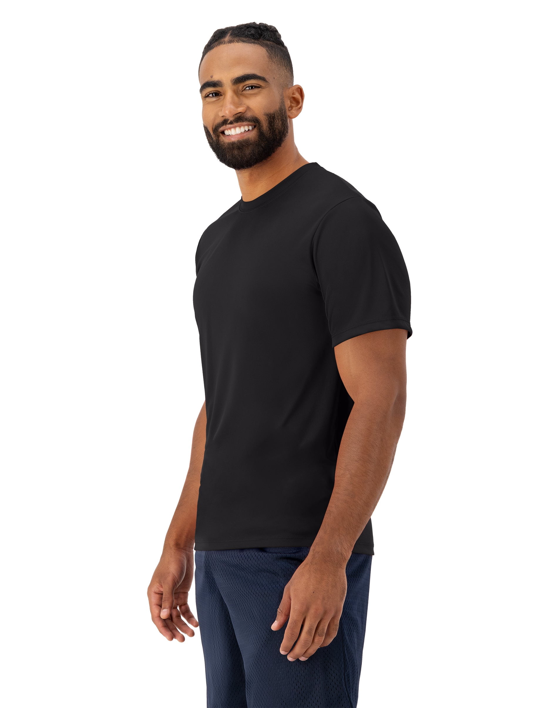 Hanes Sport Cool DRI Men's Performance T-Shirt Black 2XL