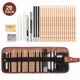 thumbnail image 2 of Pintura 29pcs Set De Lápices Dibujo Boceto De Carbón Lápiz De Arte Suministros De Arte Profesional Con Bolsa De Almacenamiento Herramienta De Dibujo Retrato Gran Regalo Para, 2 of 7