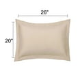 thumbnail image 2 of PiccoCasa Soft 1800 Microfiber Oxford Pillowcases 2Pcs, Standard Tan, 2 of 8