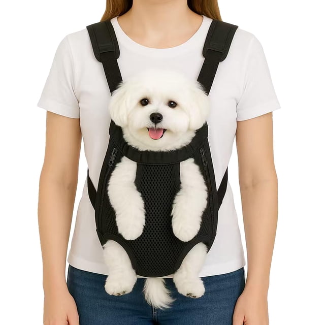 Transportadora tipo mochila frontal ajustable para perro Mosago, 3-5 kg