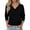 Black, variant on Women's V Neck Knit Sweater Lightweight Pullover Long Sleeve Top Versatile Layering Essential Soft Comfort XL Size Black