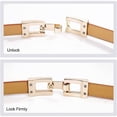 thumbnail image 4 of Glamorstar Skinny Belts for Women Thin PU Leather Waist Belt with Gold Buckle for Dresses, 4 of 6