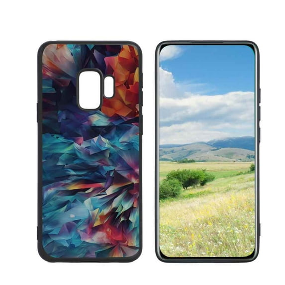 Compatible with Samsung Galaxy S9 Phone Case, Watercolor-3 Case Men Women, Flexible Silicone Shockproof Case for Samsung Galaxy S9