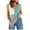 Green, variant on Women's Loose Cotton Tank Top Women's V-neck Small Tank Top Panel Contrast Color Top