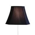thumbnail image 3 of Floating Shade Plug-In Wall Light Black Fabric/Gold Liner 9x16x12, 3 of 7