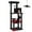 Black, variant on PAWZ Road 56.3" Multi-Level Cat Tree for Large Breed Cat Tower Indoor with 2 Door Condo Black