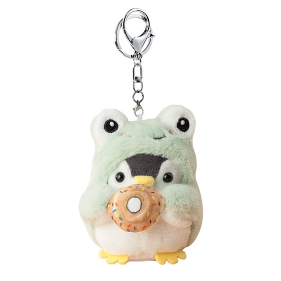 SUGUANGHUI Men Women Creative Cute Lovely Cosplay Costume Play Changing Clothes Donut Penguin Pendant Keychain Key-Chains Keyring Gift Pendant Handbag Tote Purse Backpack Decoration Car Key -Shiba In