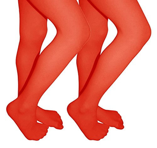 little girls red tights