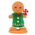 thumbnail image 3 of Adornos de hombre de jengibre para Navidad Adorno navideño Resina coleccionable Grande, 3 of 9