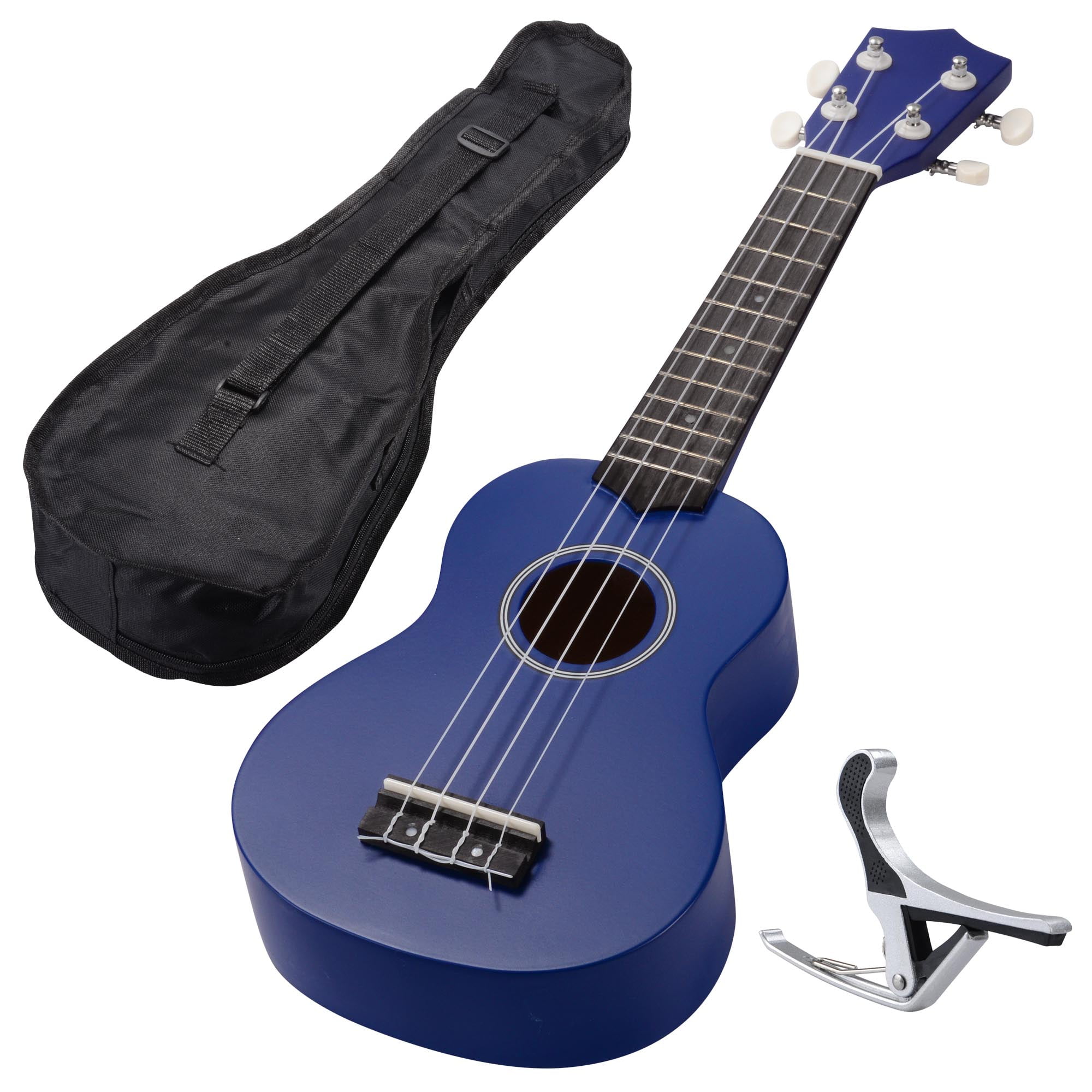 21" Basswood Ukulele Starter kit w/ Bag Aluminum Capo For Adult Kids