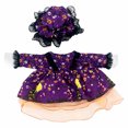 thumbnail image 3 of Porch Goose Halloween Outfit for 19-23 Inch Statue Purple Pumpkin Castle Dress with Matching Lace Hat Weather Resistant Outdoor Front Porch Patio Garden Yard Decor, 3 of 9