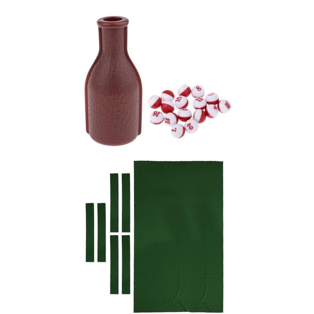 koolsoo 9ft Billiard Pool Table Cloth Snooker Shaker Bottle Tally Ball Green Green2 0.6MM