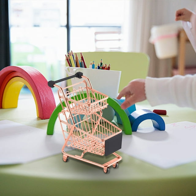 Panier d'Achat avec Roues Enfants Supermarché Mini Panier d'Achat Mini Panier d'Achat Mini Supermarché Panier d'Achat Jouet Panier d'Achat