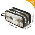 thumbnail image 4 of FORMRS Pencil Case with 3 Compartments Zipper Pouch, Elementary School Level and up, Halloween Pumpkin Field, 4 of 8