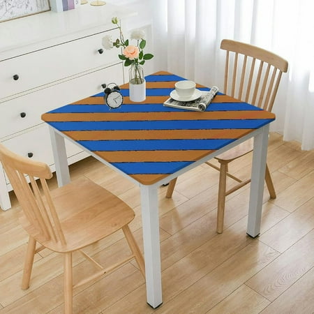 

QFMY Op Art Square Fitted Table Cloth 100% Polyester Fiber for Dining Table Protection and Decoration 40*40