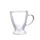 thumbnail image 1 of Wosthever Taza de café de vidrio, té de doble capa, leche transparente, cerveza con asa, restaurante, tazas de té sólidas, suministros para beber Mostrada 450ml Wosthever HA080473-02, 1 of 6
