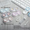 thumbnail image 4 of Clear Contact Lens Case Pack, Portable Lens Cases Kit with Remover Tool Tweezers Solution Bottle, Lens Storage Container for Travel, 4 of 4
