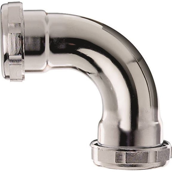 Plumb Pak PP242 Pipe Elbow, 1-1/4 in, 90 deg Angle, Brass