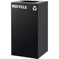 thumbnail image 3 of Global Industrial Square Recycling/Trash Can with Waste Lid, 32 Gallon, Black, 3 of 5