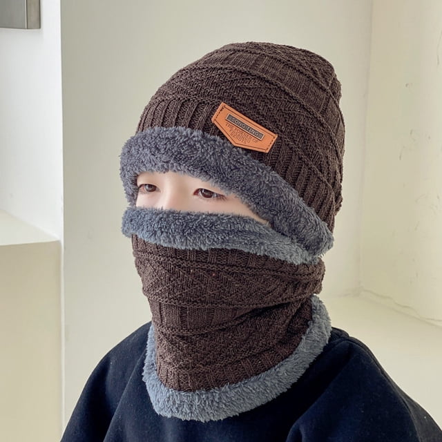 Gorro de lana de invierno Gorro de calle para hombre Estilo coreano de moda Tejido casual para hombre Invierno Guapo Personalidad de moda