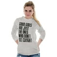 thumbnail image 3 of Good Girls Don't Get Caught Attitude Women Plus Size Long Sleeve Graphic Tee Brisco Brands 3X, 3 of 5