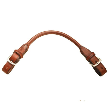 Leather Rolled Strap - TORY LEATHER BRIDLE LEATHER ROLLED GRAB STRAP STAINLESS STEEL BUCKLE BLACK