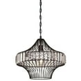 thumbnail image 1 of Westinghouse Lighting Crystal Prism 1-light Chandelier - Matte Black, 1 of 4