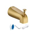 thumbnail image 1 of Caño de bañera FROPO con desviador, de encastre, para tubo de cobre de 1/2" color oro, 1 of 7
