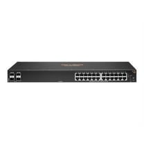 HPE Aruba 6000 24G 4SFP Switch - Switch - L3 - managed - 24 x 10/100/1000   4 x Gigabit SFP - side to side airflow - rack-mountable - AC 100 - 127 V / 200 - 240 V