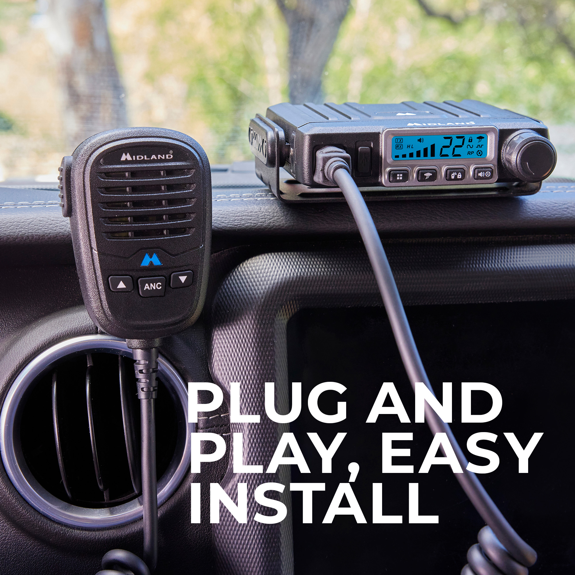 Midland MXT115VP3 15-Watt GMRS MicroMobile Radio Bundle photo 7