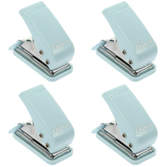 4 Count Cord Ties Hole Punch Compact Stapler Paper Office