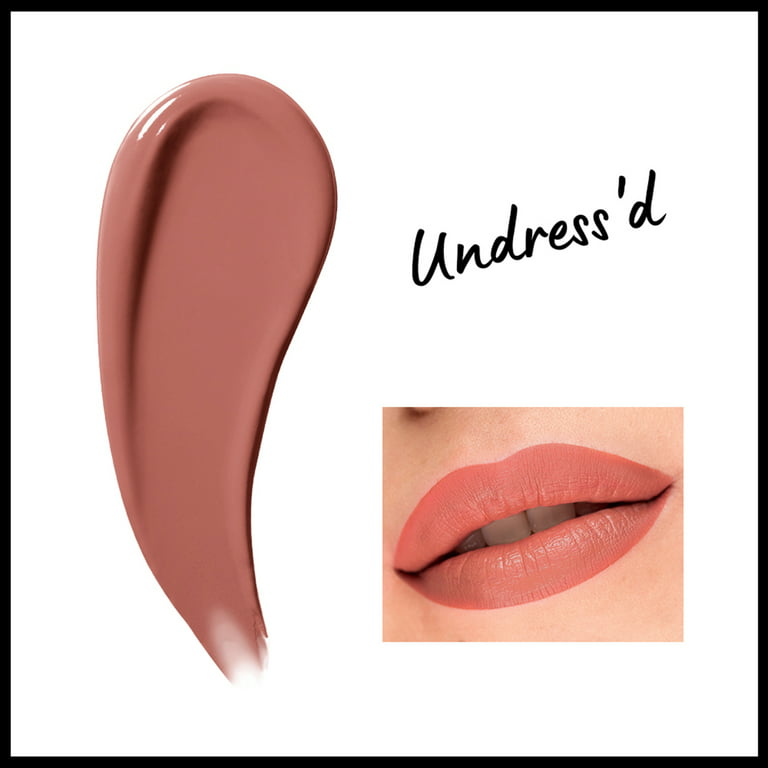 NYX Professional Makeup Lip Lingerie XXL Smooth Matte Liquid Lipstick, 16hr  Longwear, Undressed, 0.13 fl. oz.