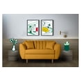 thumbnail image 1 of Sofá Love Seat 2 Plazas Makora de lino mostaza, 1 of 7