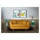 thumbnail image 1 of Sofá Love Seat 2 Plazas Makora de lino mostaza, 1 of 7
