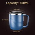 thumbnail image 2 of Taza De Café De Acero Inoxidable De 400 Ml Con Tapas Para Café Y Té De Agua Fría Y Caliente Muyoka Hogar, 2 of 7