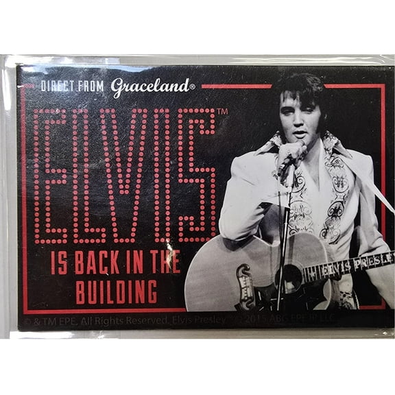 Elvis Presley Back in the Building 4x3 Magnet