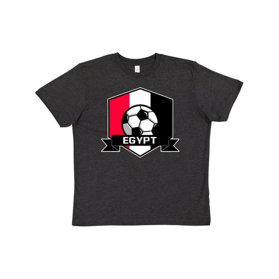 Inktastic Soccer Egypt Flag Banner Youth T-Shirt
