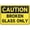 Warning Sign 6, variant on Caution Broken Glass Sign - 12×8 Inches, Aluminum Warning Sign, Property Business Yard House Office Safety Decor