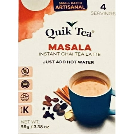 Quik Tea Masala Instant Chai Tea Latte 96g/3.38 oz (4 servings)