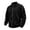 Black, variant on Men's Corduroy Zip Up Shacket Stand Collar Long Sleeve Corduroy Shirt MenStand Collar Coat Vintage Jackets Outerwear with Pockets