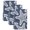 Blue, Navy, White, variant on Turquoise Starfish Coastal Kitchen Towels Set of 3, Nautical Summer Ocean Absorbent Dish Towels for Kitchen, Microfiber Hand Towel, Quick Drying Tea Towel for Cleaning Decorative Dishcloths