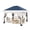 Navy Blue, variant on 12'x12' Pop Up Canopy Tent with Mosquito Netting, One-Touch Instant Gazebo with 4 SandBags for Outdoor Patio, Backyard, Garden, Waterproof UV Protection Outdoor Shelter, Dark Army Green