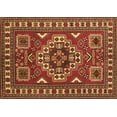 thumbnail image 1 of Ahgly Company Indoor Rectangle Geometric Brown Traditional Area Rugs, 7' x 9', 1 of 4