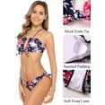 thumbnail image 3 of Attraco Women Printed Bikini Set High Waisted Swimwear Two Piece Swimsuits, 3 of 7