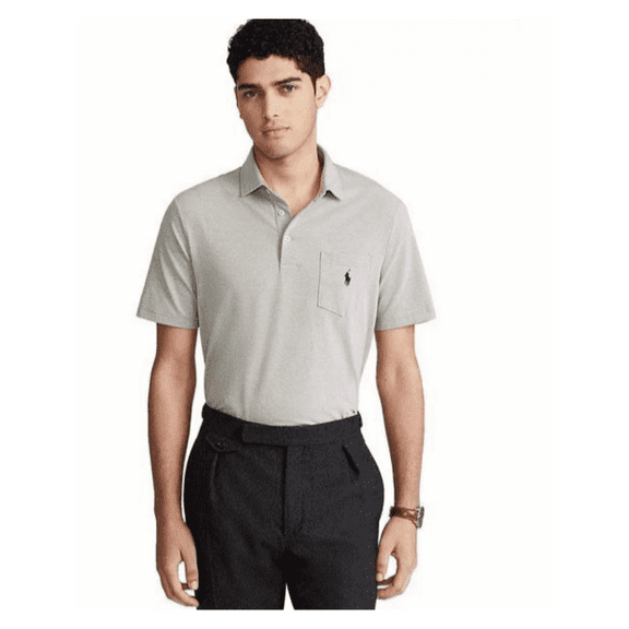Polo Ralph Lauren Men's Classic-Fit Performance Polo Shirt, Grey, M