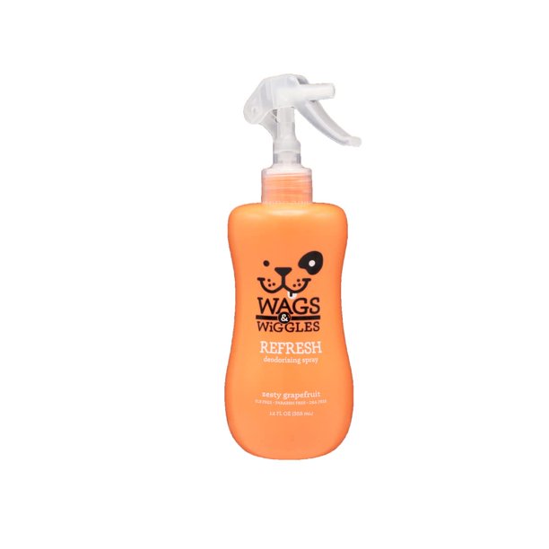 Wags & Wiggles Refresh Dog Deodorizing Spray in Zesty Grapefruit Long